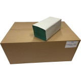 Skladané papierové uteráky - jednovrstvové, zelené, 20x250 ks