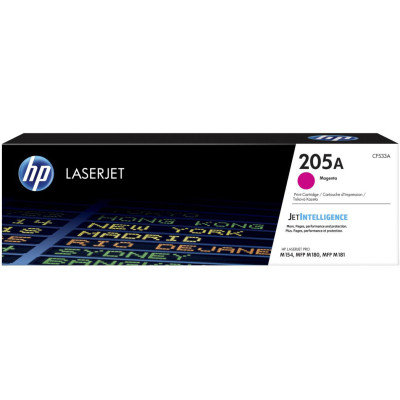 Originálny toner HP CF533A (205A), purpurový, 900 strán