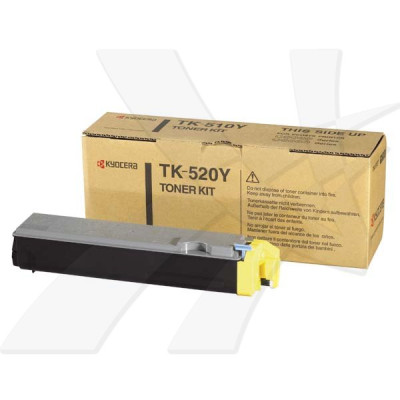 Originálny toner Kyocera TK-520Y, žltý, 4000 strán