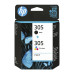 HP 6ZD17AE (305), originálny atrament, čierny/farebný, 2-pack