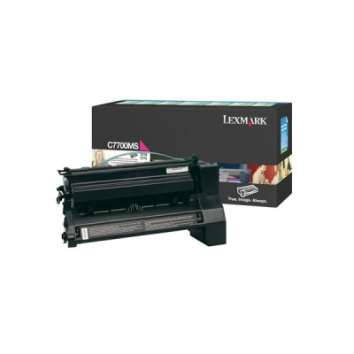 Originálny toner Lexmark C7700MS, purpurový, 6000 strán