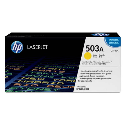 Originálny toner HP Q7582A (503A), žltý, 6000 strán