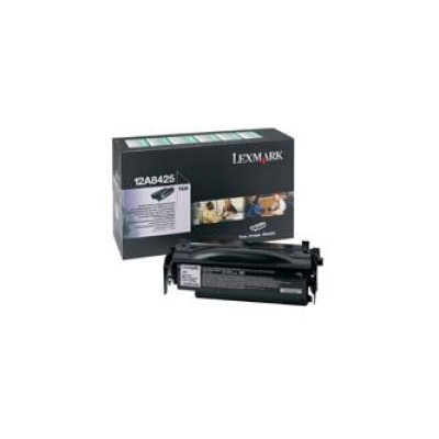 Originálny toner Lexmark 12A8425, čierny, 12000 strán