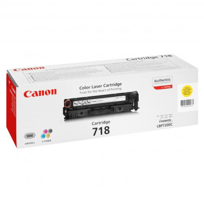 Originálny toner Canon CRG-718Y (2659B002), žltý, 2900 strán