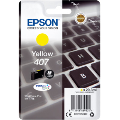 Originálny atrament Epson T07U4 (C13T07U440), žltý, 1900 strán (20,3 ml)