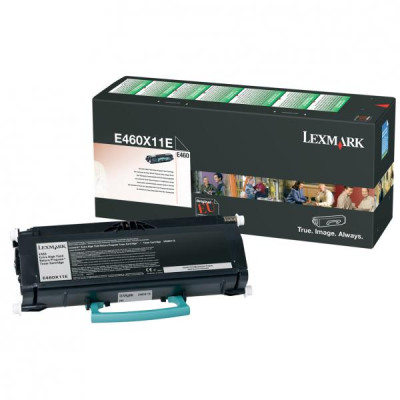 Originálny toner Lexmark E460X11E, čierny, 15000 strán