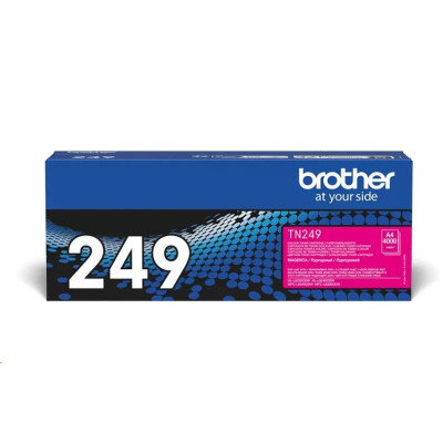 Originálny toner Brother TN-249M, purpurový, 4000 strán, XXL