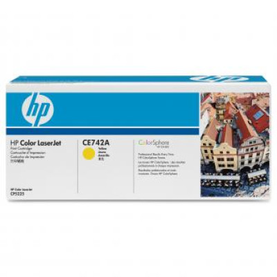 Originálny toner HP CE742A (307A), žltý, 7300 strán