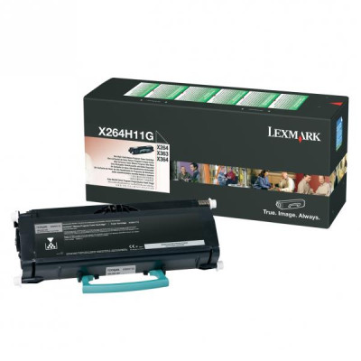Originálny toner Lexmark X264H11G, čierny, 9000 strán