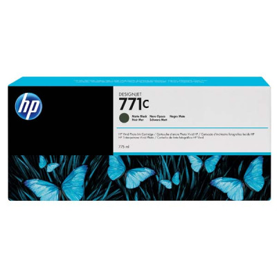 Originálny atrament HP B6Y07A (771C), matne čierny, 775 ml