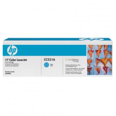 Originálny toner HP CC531A (304A), azúrový, 2800 strán