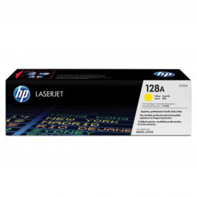 Originálny toner HP CE322A (128A), žltý, 1300 strán