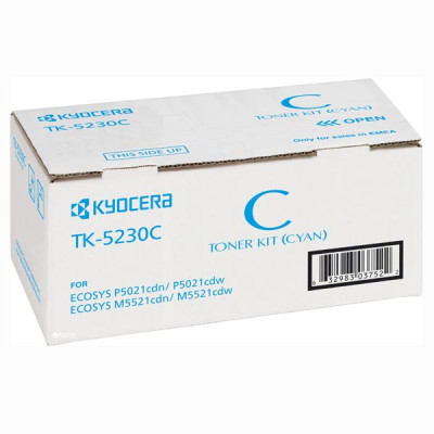Originálny toner Kyocera TK-5230C (1T02R9CNL0), azúrový, 2200 strán