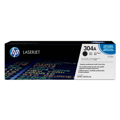 Originálny toner HP CC530A (304A), čierny, 3500 strán