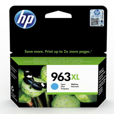 Originálny atrament HP 3JA27AE (963XL), azúrový, 1600 strán (22,92 ml)