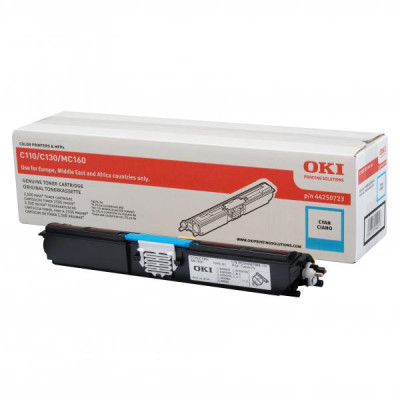 Originálny toner Oki C110 (44250723), azúrový, 2500 strán