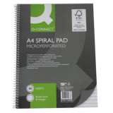 Krúžkový blok Q-Connect A4, linajkový - 80 listov