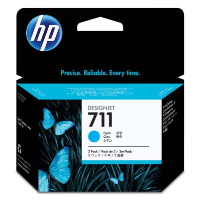 Originálny atrament HP CZ134A (711), azúrový, 3×29 ml, 3-pack